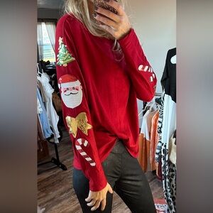 Christmas Sequin Top